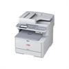 Oki MC361 - Multifunction ( fax / copier / printer / scanner ) - color - LED - copying (up to): 25 ppm (mono) / 23 ppm (color) - printing (up to): 25 ppm (mono) / 23 ppm (color) - 350 sheets - 33.6 Kbps - Hi-Speed USB, 10/100 Base-TX, USB host 62435901